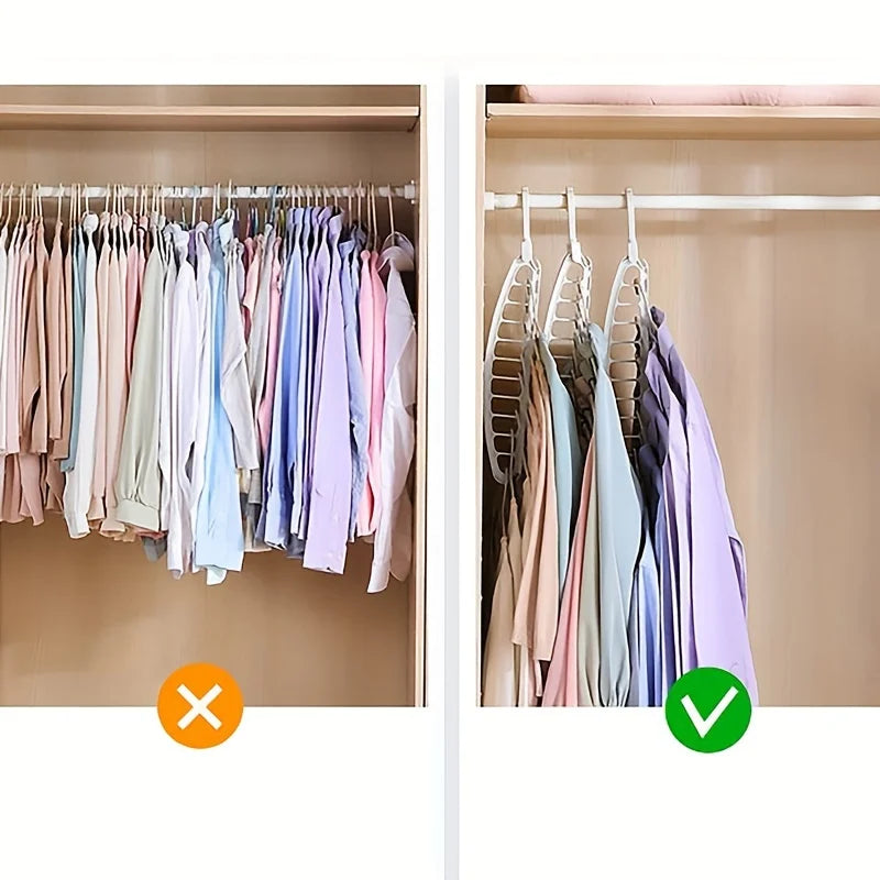 Cintre pliant multi-trous, support de rangement antidérapant, gain de place, organisateurs pour garde-robe, jean, pantalon, écharpe
