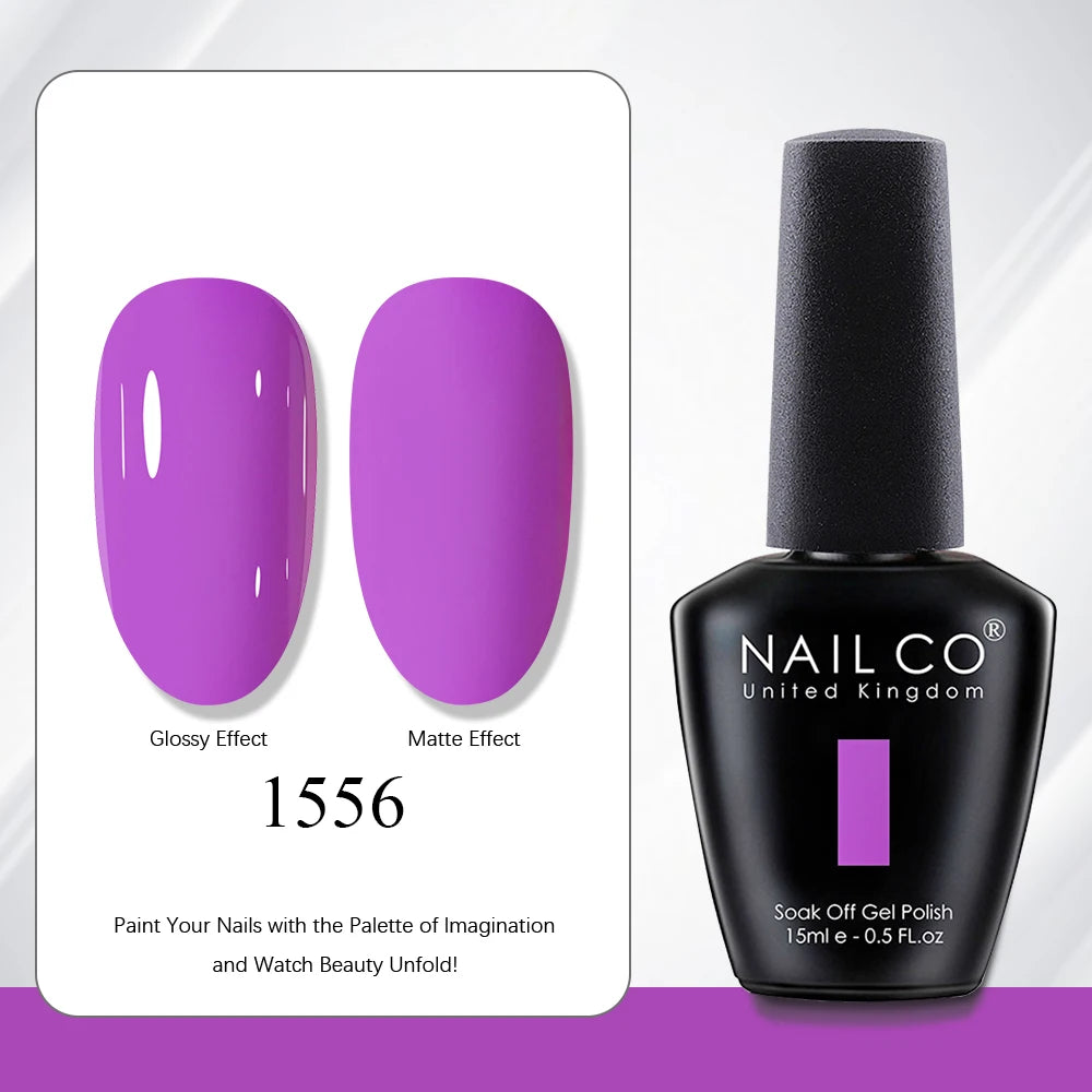 NAILCO 15ml Vernis à ongles Gel Vernis Semi Permanent UV Gel Vernis manucure Vernis Nail Art Nude Gel Poliish