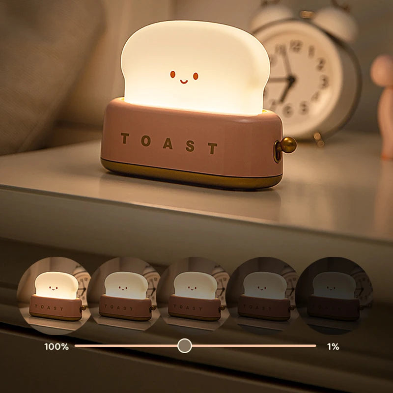 Veilleuses de réveil LED, veilleuse de chevet créative, lampe de bureau, éclairage intérieur, minuterie USB, lumière à intensité variable, cadeaux pour enfants