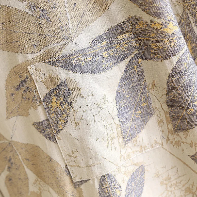 Peignoir en coton pour hommes, nouveau Style, couleur assortie, grande taille, vêtements de maison, pyjama Yukata, printemps et automne 2024