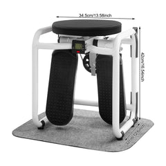 Stepper multifonction avec siège, bandes de résistance et tapis antidérapant, Stepper d'exercice avec affichage LED, équipement d'entraînement à domicile