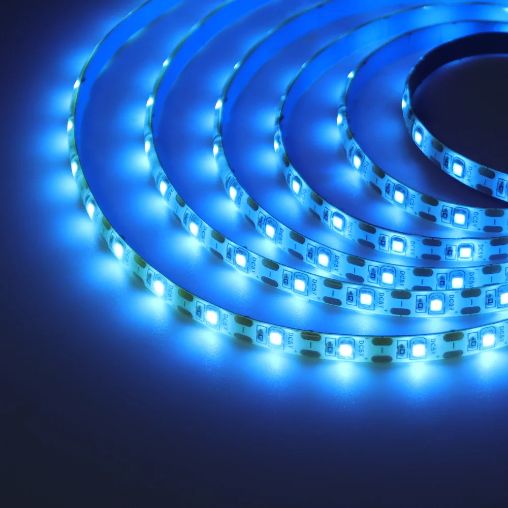 Bande lumineuse Led USB 5V SMD 2835, 60 diodes/m, ruban Flexible, éclairage de fond TV, 1M 2M 3M 5M, guirlande lumineuse LED, décoration de salle