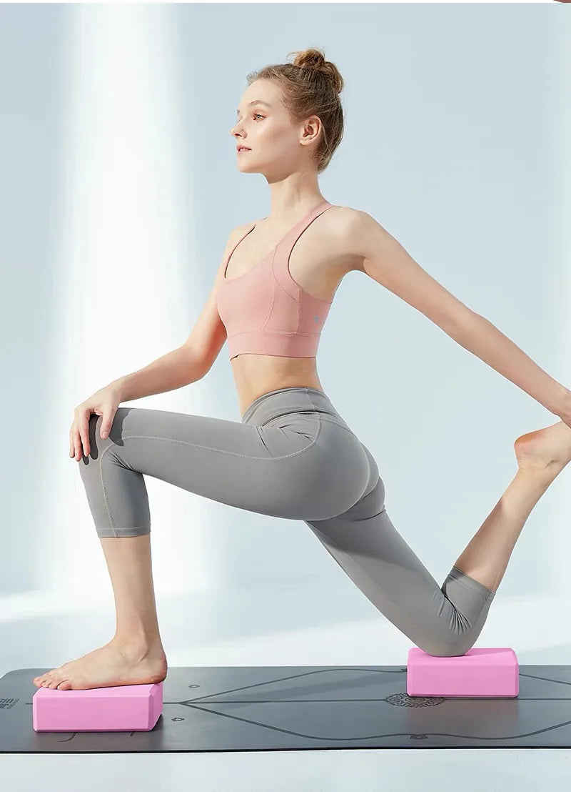 Blocs de gymnastique EVA, brique en mousse, exercice d'entraînement, Fitness, outil de danse, traversin de Yoga, coussin d'étirement, façonnage du corps, blocs de Yoga