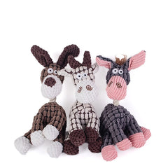 Jouets vocaux populaires pour chiens de compagnie, chiots, meulage des dents, jouets en peluche, compagnon interactif, jouets décompressés pour animaux de compagnie