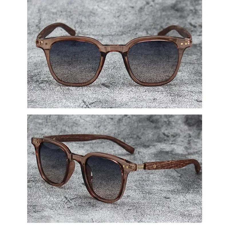 Retro wooden sunglasses for men and women, Mars polarized sunglasses, UV protection glasses, cycling, outdoor activities, street photography