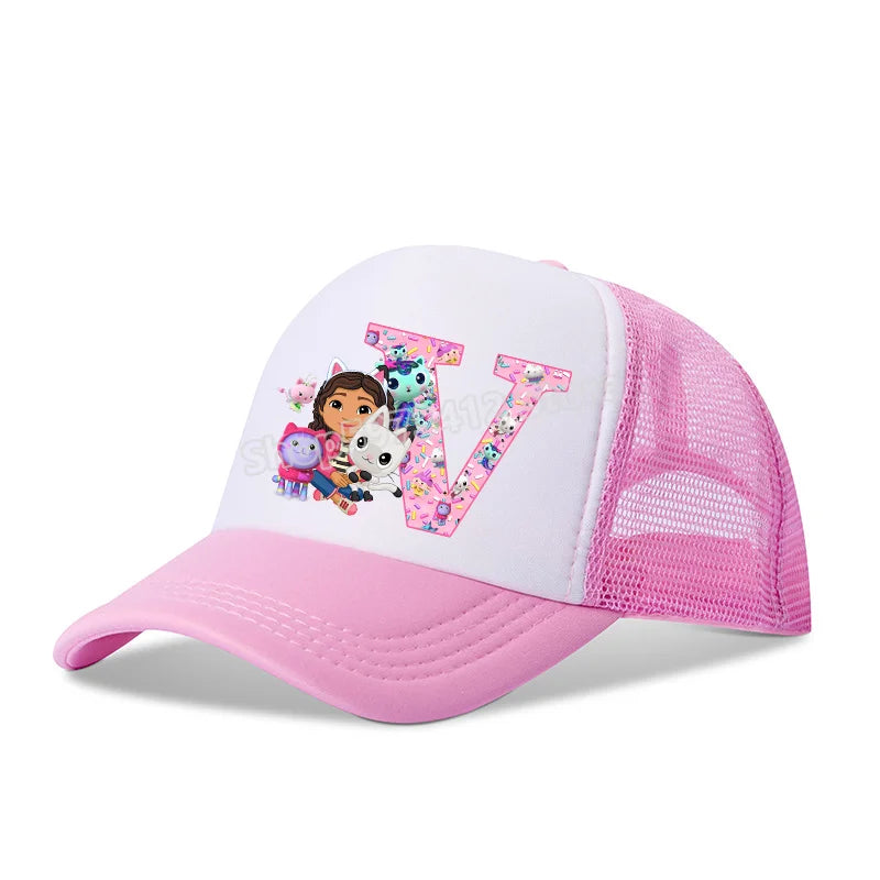 Gabby Dollhouses enfants casquettes de Baseball dessin animé Anime chapeau décontracté Sports de plein air chapeau de soleil réglable casquette à visière fille mignon cadeau d'anniversaire