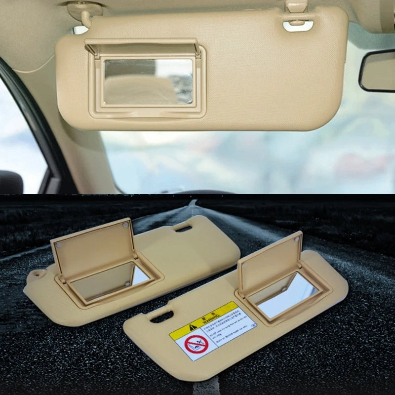 Pare-soleil intérieur pour voiture, miroir de maquillage, panneau avant, côté conducteur, côté passager, droit, magasins