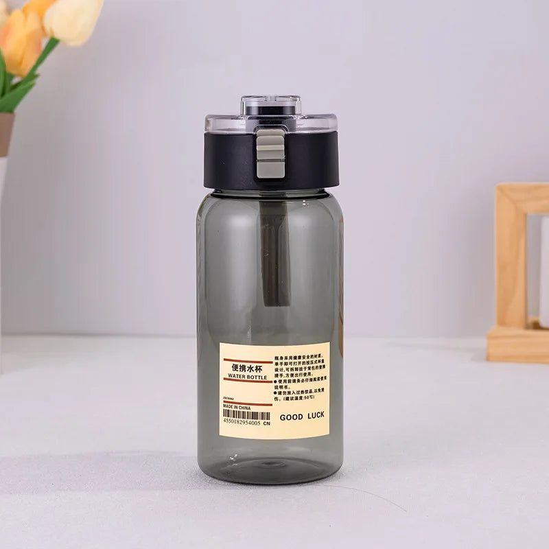 Bouteille d'eau transparente pour enfants, 350/550/800/ml, réutilisable, anti-fuite, Durable, avec bouchon à boire