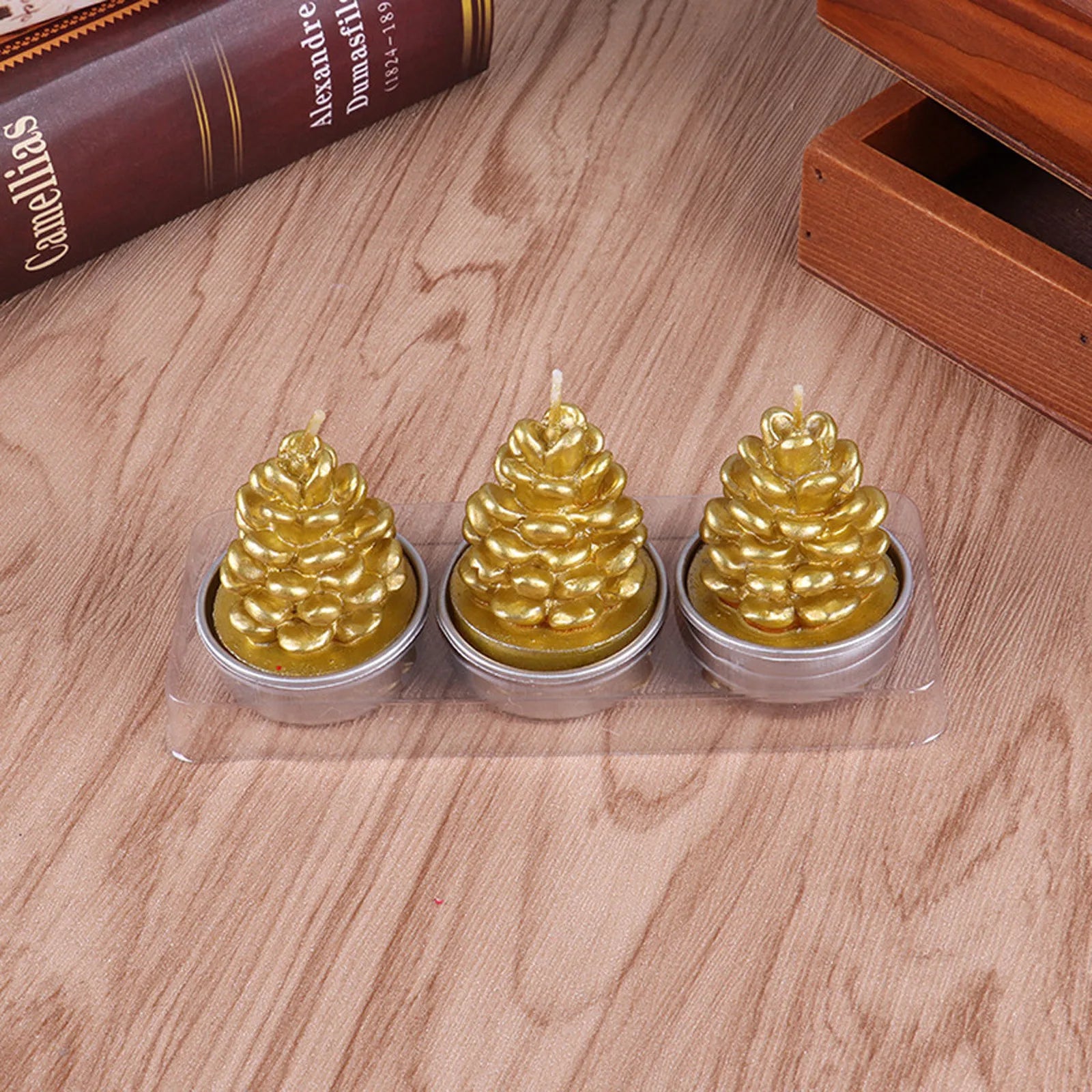 Bougie parfumée pour arbre de noël, faite à la main, père noël, bougies mignonnes en cire de soja, bonhomme de neige, bougies de mariage, décoration de la maison, cadeaux de fête de noël
