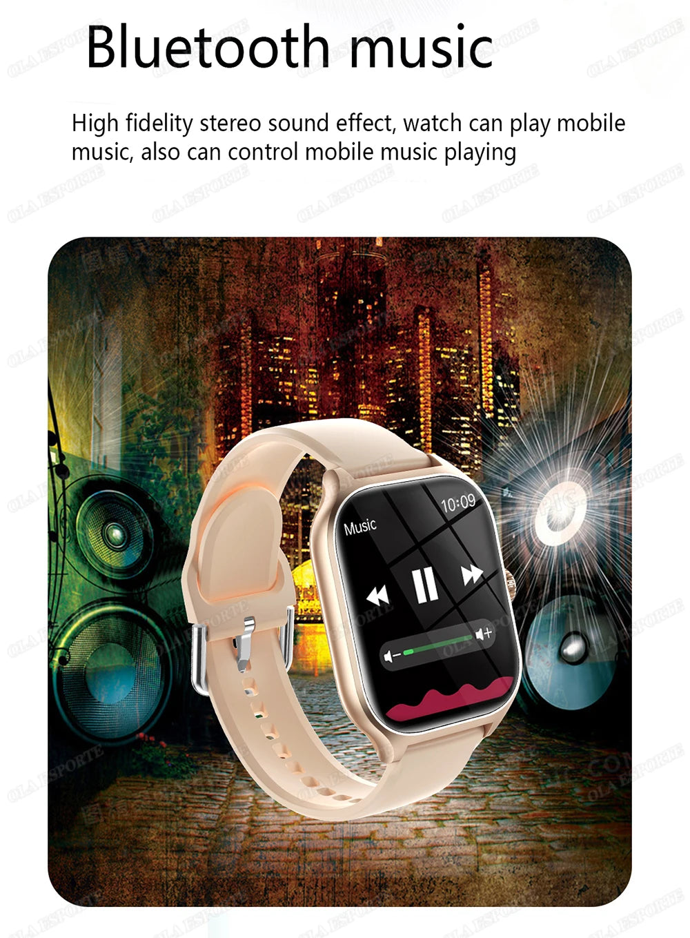 Nouvelle montre intelligente 2.01 pouces HD affichage réponse faire appel Message vue Modes de Sport bricolage cadran prévisions météorologiques pour hommes femmes