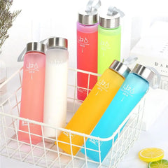 Bouteille d'eau conviviale rée en plastique pour filles et garçons, bouilloire de sport portable et étanche, 280ml