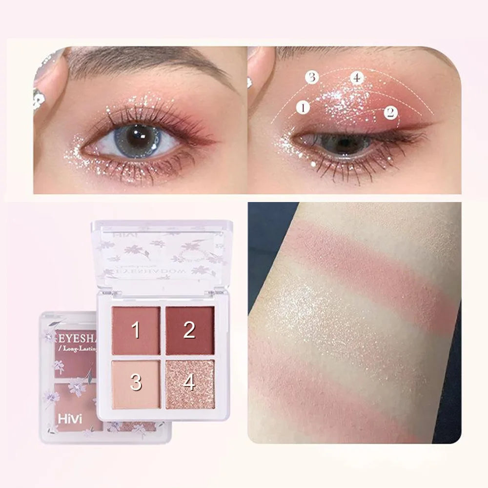 Ensemble de beauté 8 pièces avec rouge à lèvres, correcteur, fard à paupières, sourcils et fard à joues