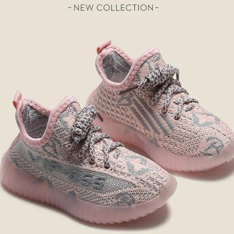 Baskets confortables et élégantes pour enfants, chaussures souples en maille respirante, légères à lacets, décontractées, pour garçons et filles, printemps-automne 2024
