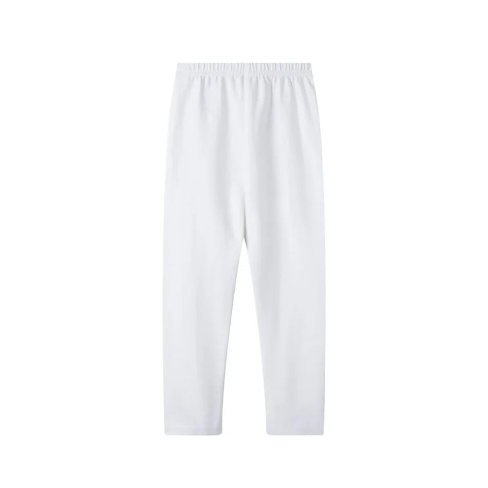 Enfants fille Leggings doux élastique coton enfants Leggings couleur unie filles pantalons maigres confortable portable enfants pantalons vêtements