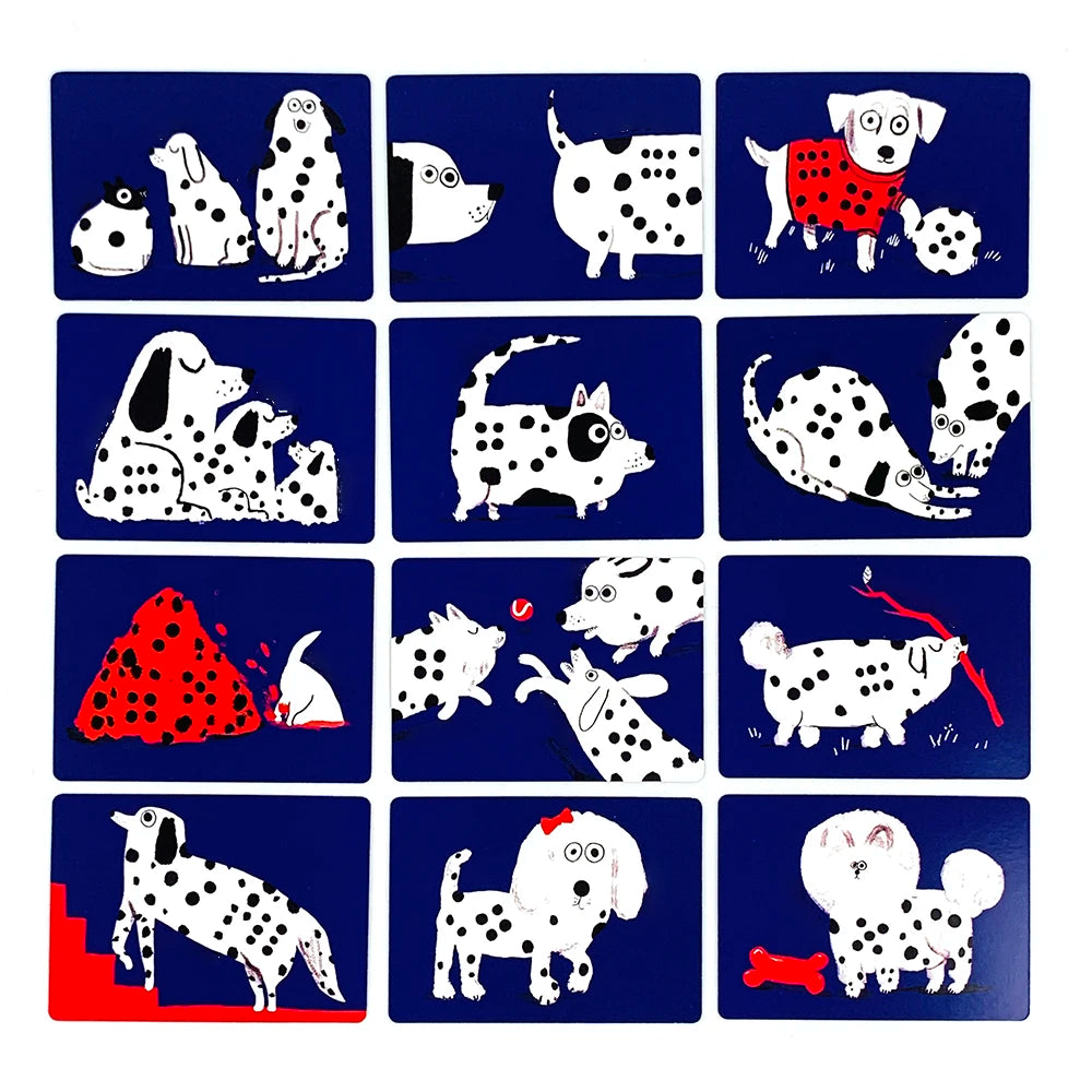 Jeu de cartes-un jeu sur les dés roulants pour augmenter votre chance et le chien, jeu de société, jeux interactifs en famille, jeux de vacances