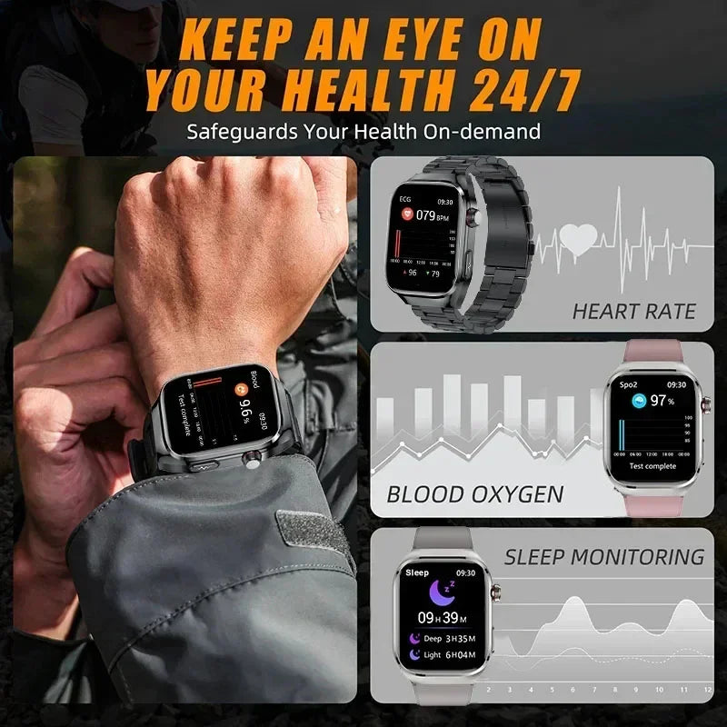 Xiaomi pression artérielle acide uricique graisse corporelle Smartwatch Micro examen physique orgue santé montres Bluetooth appel montre intelligente