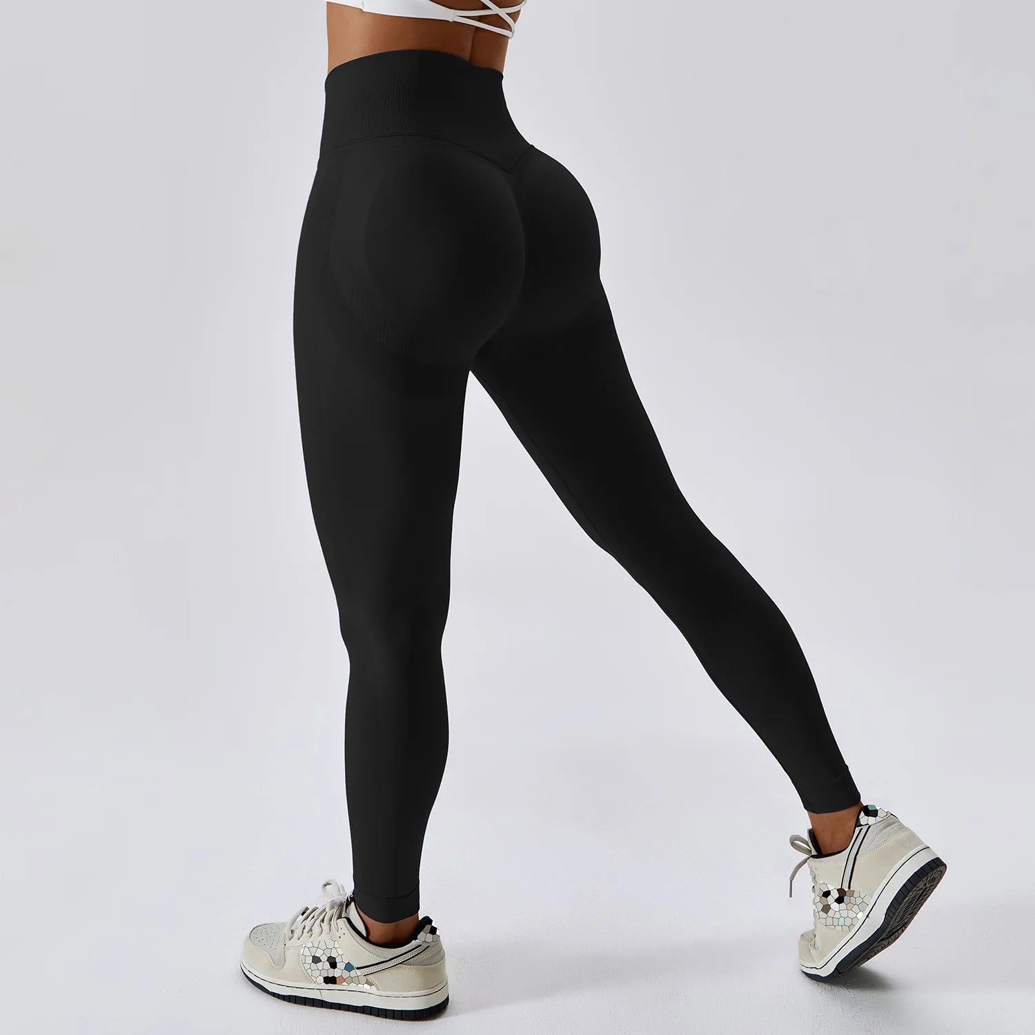 Leggings de Yoga femmes Fitness course taille haute pantalon mince Push Up Sport Scrunch fesses Legging gymnastique athlétique Jogging entraînement femme