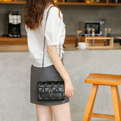 Sac Lingge, sac à chaîne, sac à bandoulière simple, sac à bandoulière de style croisé diagonale pour femmes