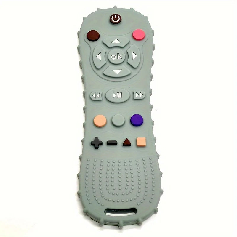 Anneau de dentition en Silicone Montessori pour bébé, jouets sensoriels avec télécommande pour tout-petits, cadeau pour garçons et filles
