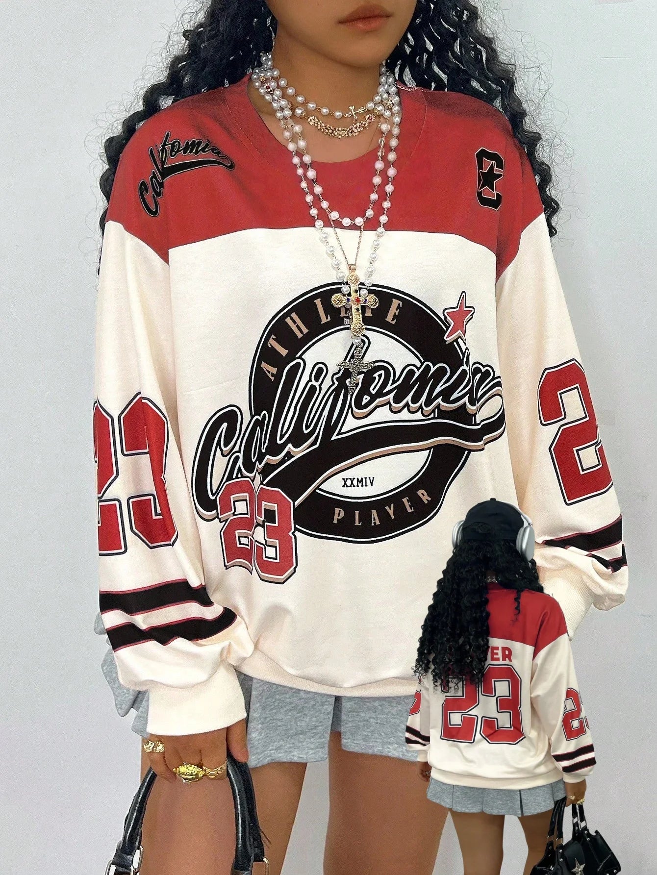 Popular autumn/winter Y2K hoodie, popular item pullover, casual, street style, plus size, crew neck, suitable for adults