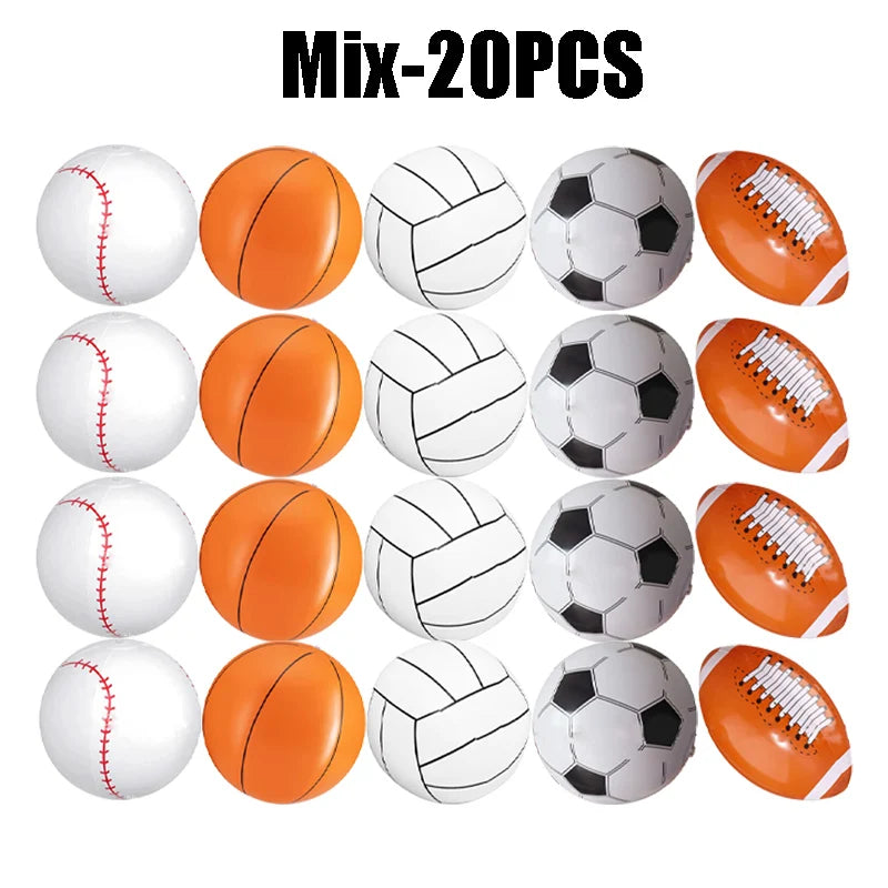 Inflatable beach balls: Baseball, beach basketball, beach soccer ball for children, toy ball, hello ball, summer sports, children's gift ball