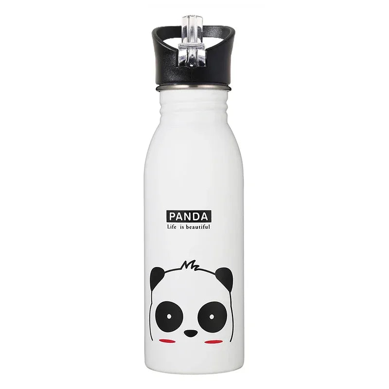 Bouteille d'Eau Froide Portable en Acier Inoxydable pour Enfant, Bouilloire pour Cyclisme et Camping, Style Kawaii