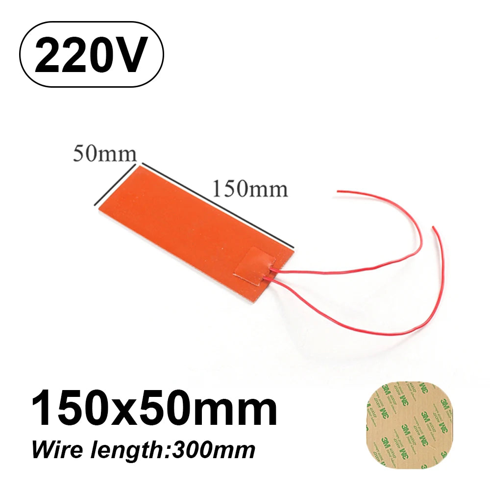 Premium silicone rubber heating pad plate kit, waterproof insulation panel, engine oil pan, metropolitan plate kits for cars, SUVs, and trucks, 220V, 300W