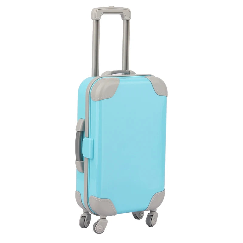 Accessoires de jouets, une variété de valises assorties aux couleurs, adaptées aux poupées américaines de 18 pouces et aux poupées nouveau-nés de 43cm