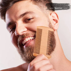 Ensemble complet de soins de barbe pour hommes, peigne à barbe, baume, peigne Double face avec rouleau, liquide de croissance de barbe, 5/7/8 pièces
