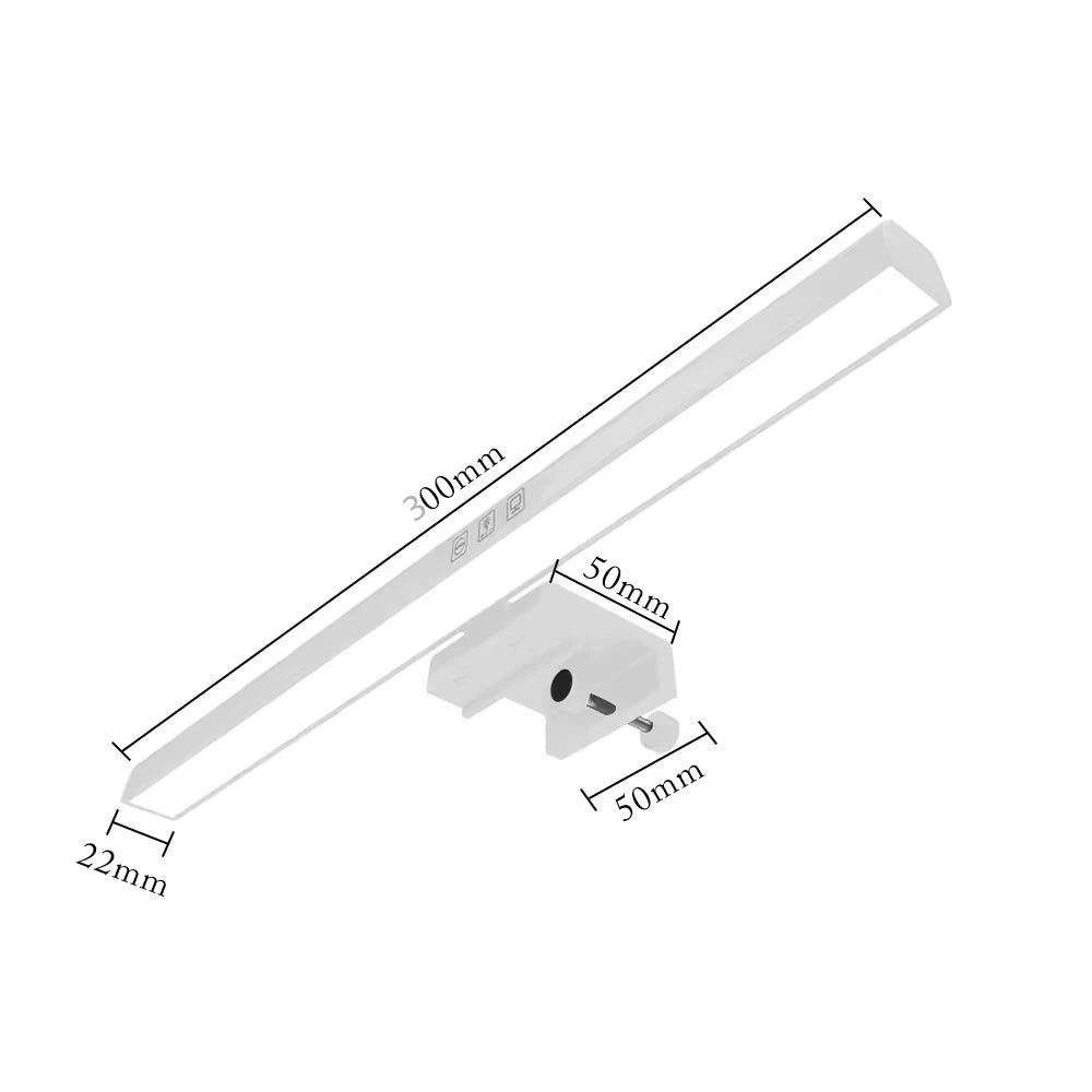 Lampe de bureau à barre LED pour écran LCD d'ordinateur portable, lampe de table, lampe d'étude, lampe de lecture, écran LCD