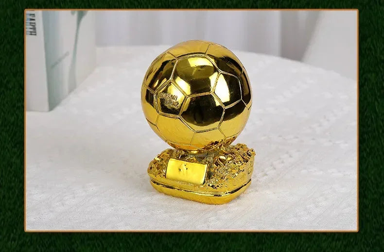 Ballon doré de Football 15/20/25cm, Excellent joueur, compétition, récompense d'honneur, trophée sphérique, cadeau, accessoires de décoration pour la maison