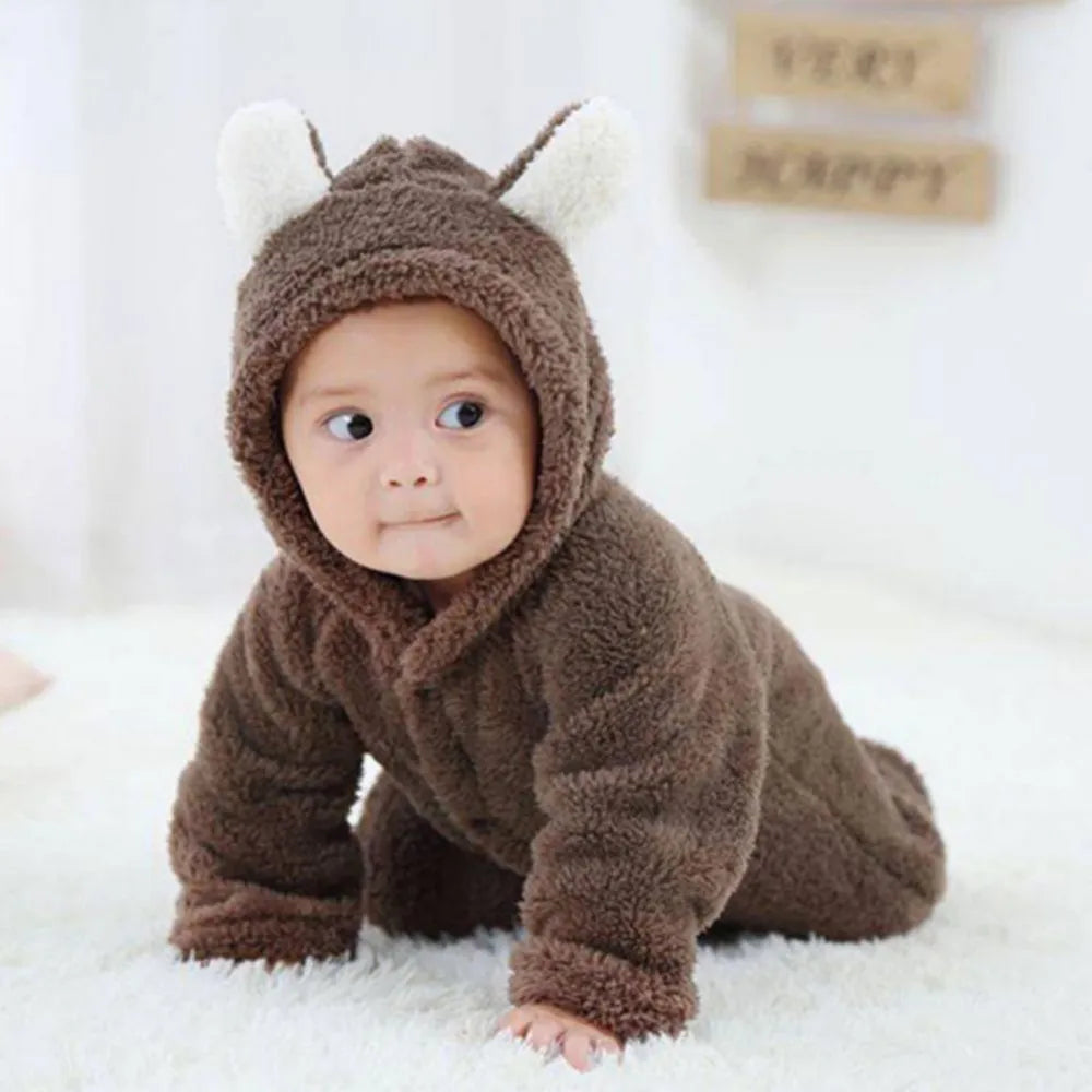 Nouveau-né bébé barboteuses hiver chaud polaire Bebe garçons fille Costume infantile filles vêtements Animal ensemble bébé combinaisons tenue de noël