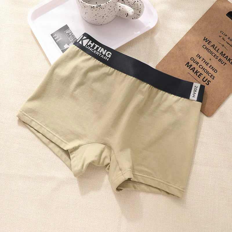 Coton femmes culottes sous-vêtements femmes intimes femme respirant antimicrobien Boyshorts slips Sexy Shorts étudiants boxeurs