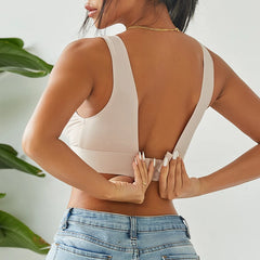 FINETOO V profond femmes soutiens-gorge Push Up rembourré hauts femme Sexy sous-vêtements sans fil dames grande taille Bralette filles intimes Lingerie