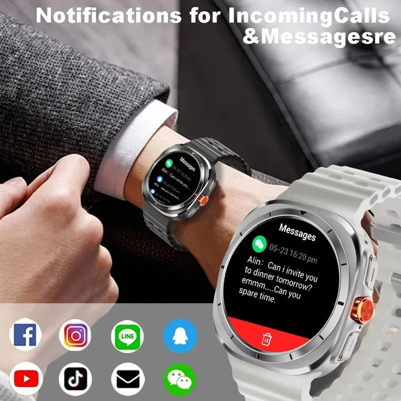 2025 nouvelle montre intelligente GT7 Ultra 1.52 pouces AMOLED HD affichage Bluetooth parlant sport Smartwatch hommes femmes montre cadeau