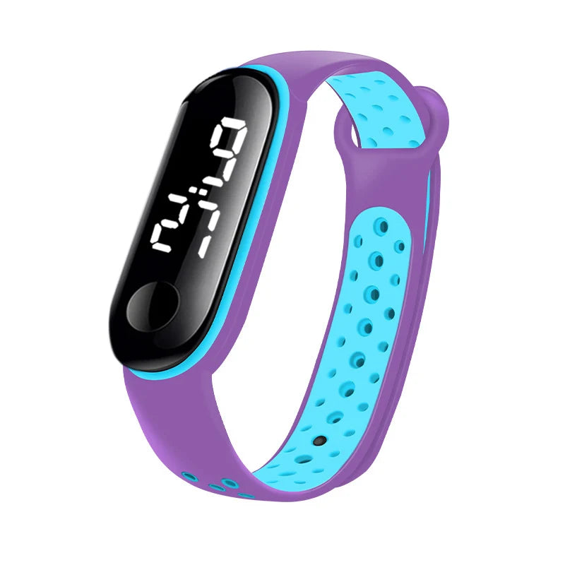 Montres numériques LED pour enfants, montre-bracelet en silicone pour garçons et filles, horloge de sport étanche, luxe, nouveau