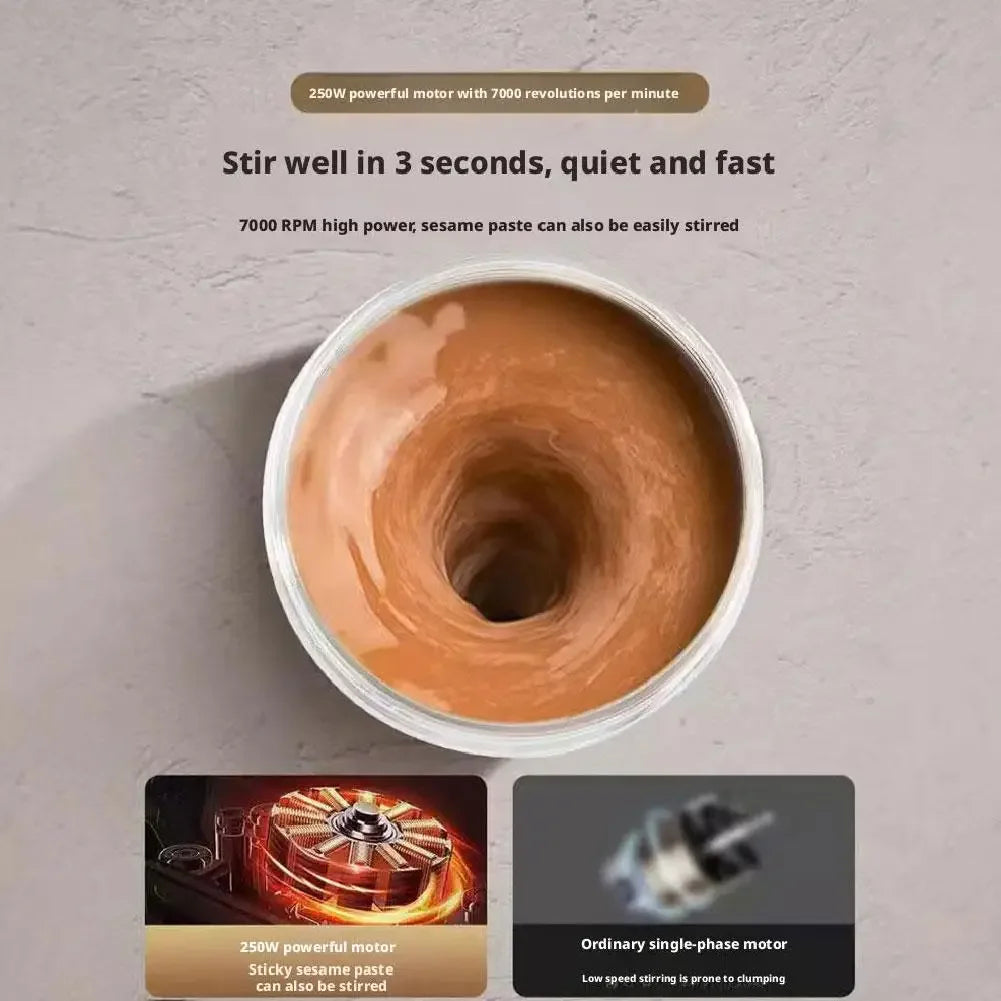 Tasse de mélange automatique avec chargeur USB, bouteille Shaker de protéines et de poudre, étanche, silencieuse, Portable, multifonction, tasse de café et de lait