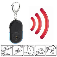 Smart Trouver Locator Anti-Lost Key Finder Porte-clés Sifflet Bip Sound Control LED Torche Portable Clé De Voiture Mini Finder