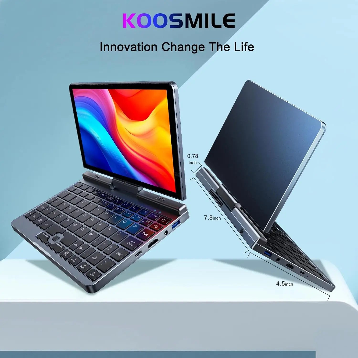 Mini ordinateur Portable windows 11 8 pouces écran tactile ordinateur Portable N150 12GB + 1 to IPS Netbook Win 11 Pro Mini PC Micro ordinateur