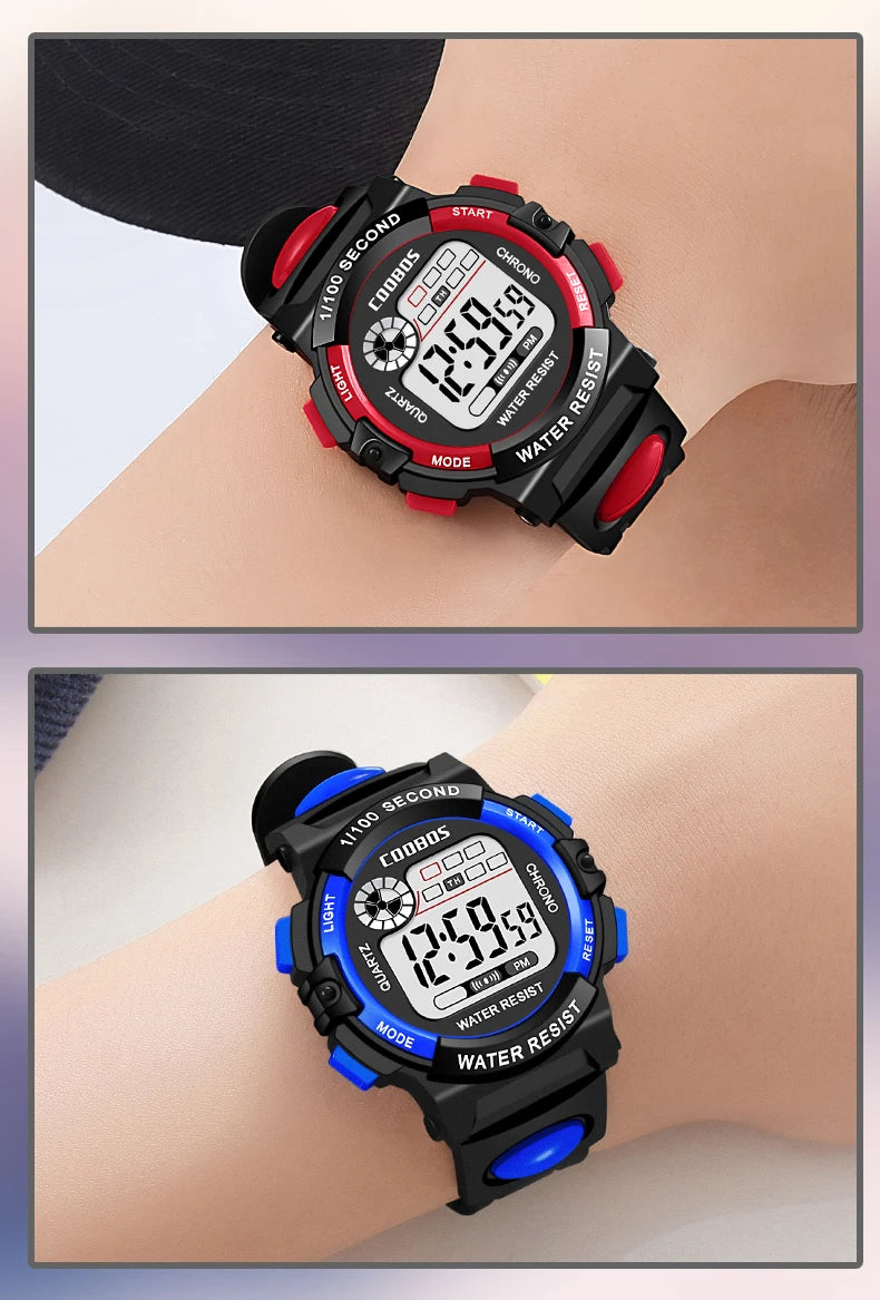 Sport enfants montres mode LED montres numériques pour enfants bracelet en Silicone étanche lumineux filles garçons horloge cadeau reloj niNo