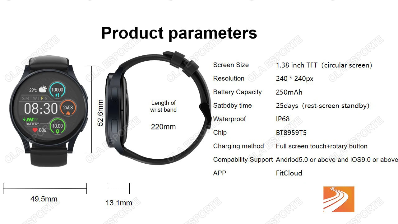 Smartwatch femmes montre 6 surveillance de la santé montre étanche Assistant vocal Bluetooth appel montre intelligente 2025 nouveau