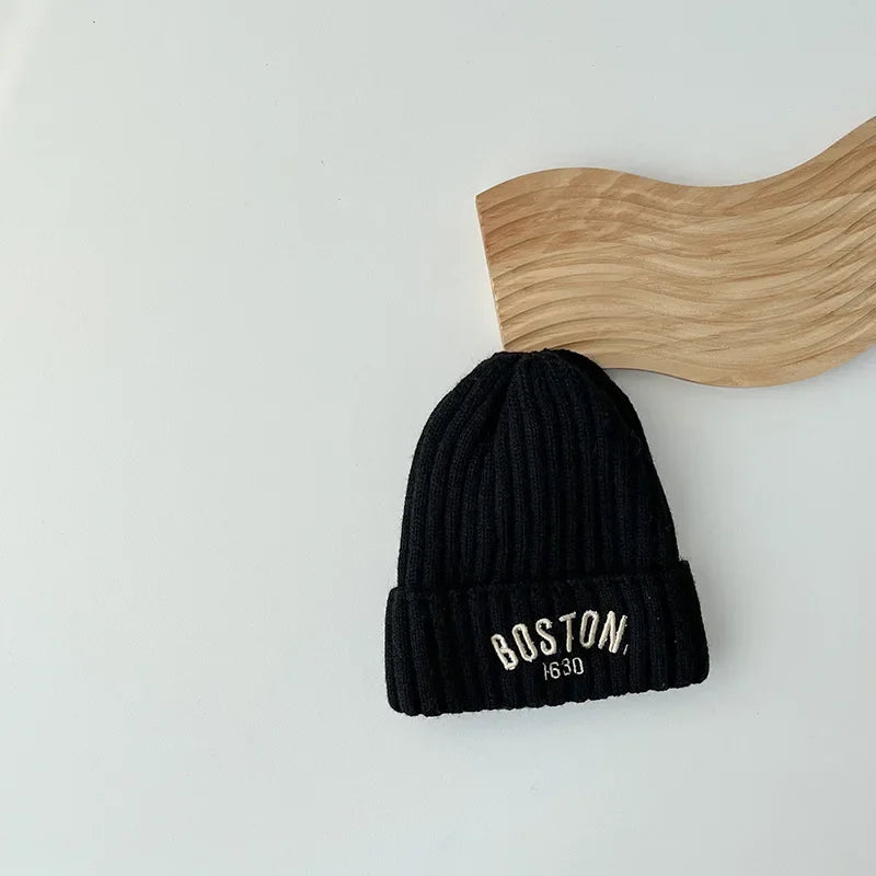 Chapeau de Protection en Laine pour Bébé, Épais et Chaud, Version Coréenne, Cadeau d'Hiver pour Enfant