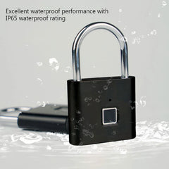 Serrure biométrique à empreintes digitales, noire, Intelligence, sans clé, pour armoire, tiroir intelligent, antivol, porte longue durée de veille