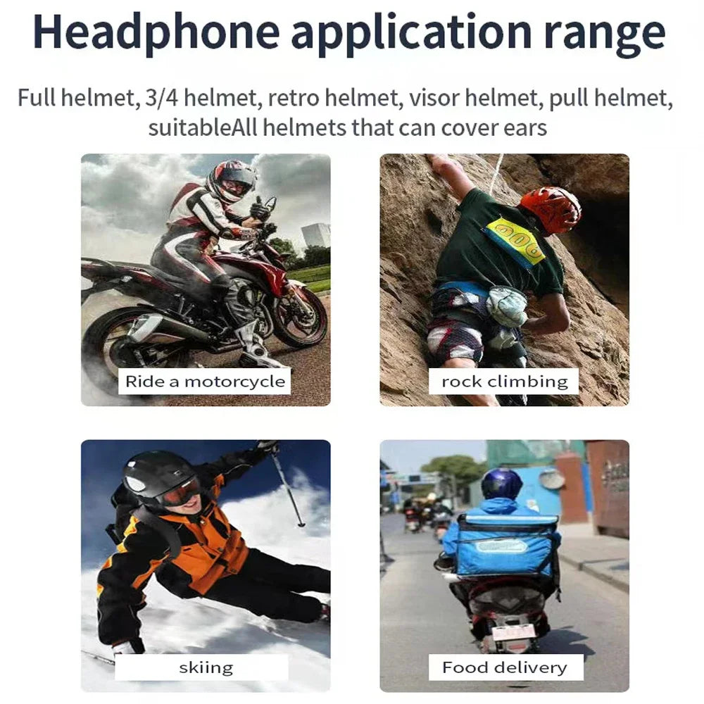 Casque de moto Bluetooth casque sans fil casque avec Microphone écouteur ENC suppression du bruit mains libres parlant conduite