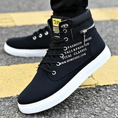 Chaussures de skateboard en cuir pour hommes, baskets montantes, chaussures de sport décontractées, chaussures de rue, chaussures de marche plates