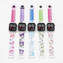Nouveau Hello Kitty enfants montres filles enfants montre de Sport électronique mode montre numérique femmes étudiant cadeau de noël