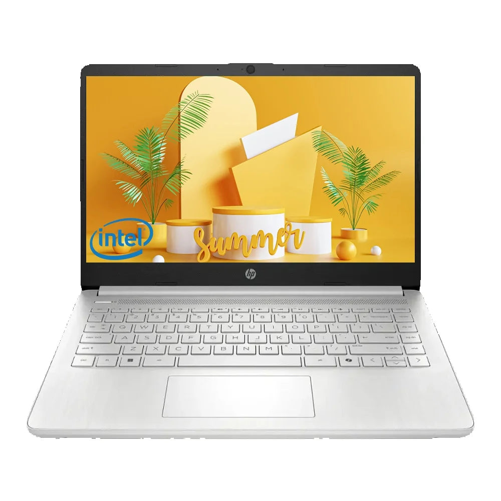 Ordinateur portable professionnel HP HD 14", processeur Intel N150, 16 Go de RAM, 128 Go de UFS, graphiques Intel, Wi-Fi 6, Windows 11 Home, argent naturel