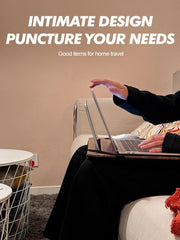 Bureau d'ordinateur portable portable pour paresseux, fente pour téléphone, adapté au lit, au canapé, à la voiture