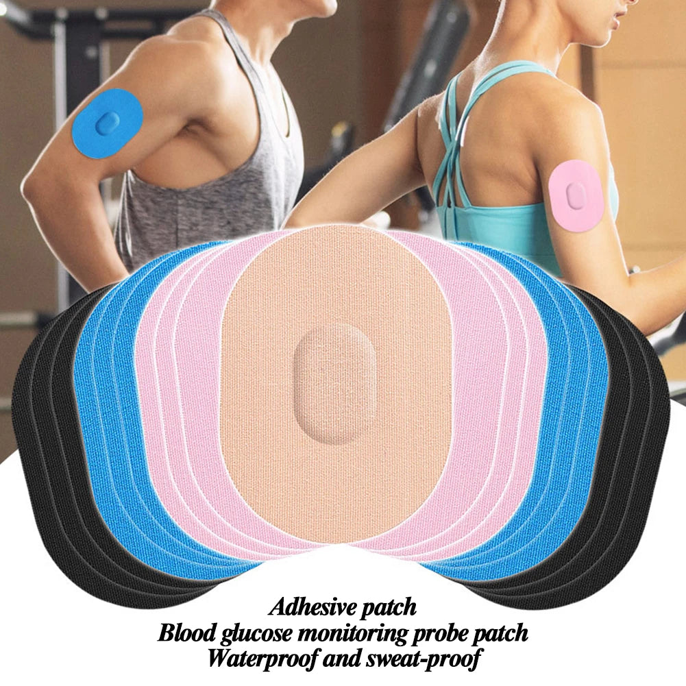 Patch Adhésif Anti-Transpiration pour Capteur Invisible, Autocollant artificiel astique, Portable, pour Moniteur de Glycémie, 10 Pièces