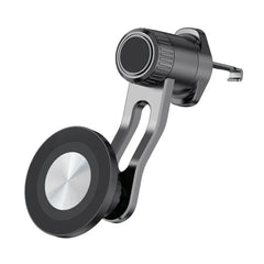 Support de téléphone magnétique pour voiture, Magsafe avec bras arc-en-ciel, aimant de bain universel, sorties d'air de voiture, support de téléphone portable
